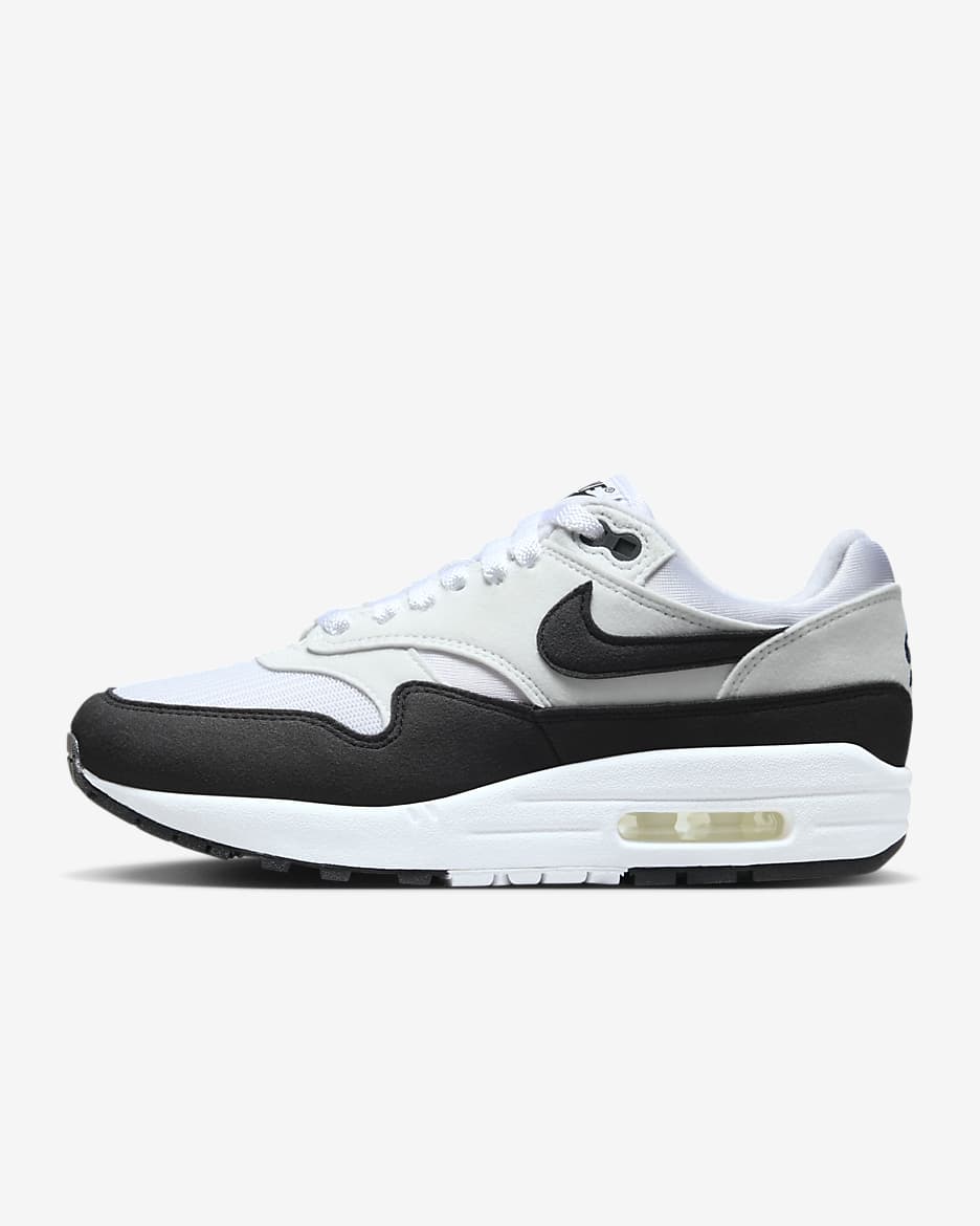 Nike air max 1 black and white womens on sale